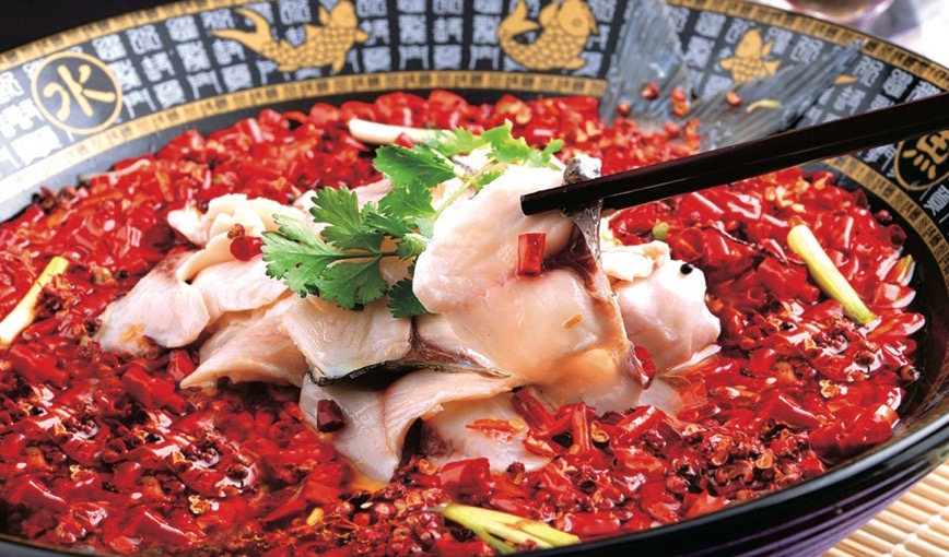 糊辣沸腾鱼 Sichuan Chilli Fish Fillets in Hot Oil